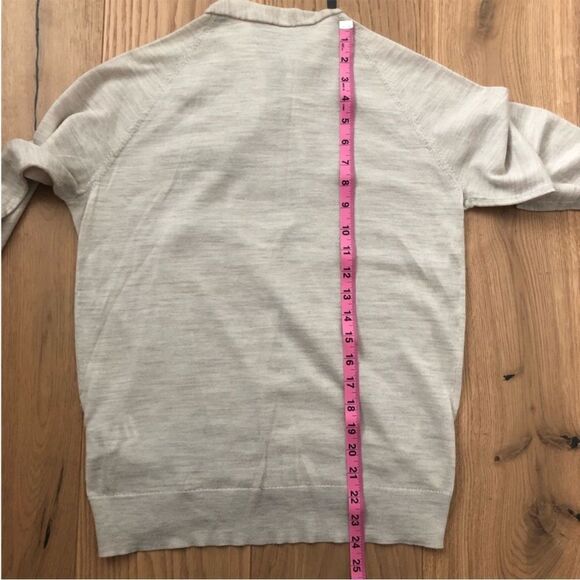 All Saints Rola Twist Jumper Merino Wool Sweater in Oatmeal Size M - Picture 6 of 7